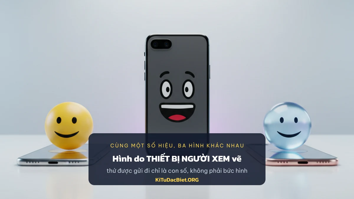 Ba họ mặt cười: emoji, dấu câu và ký tự Unicode
