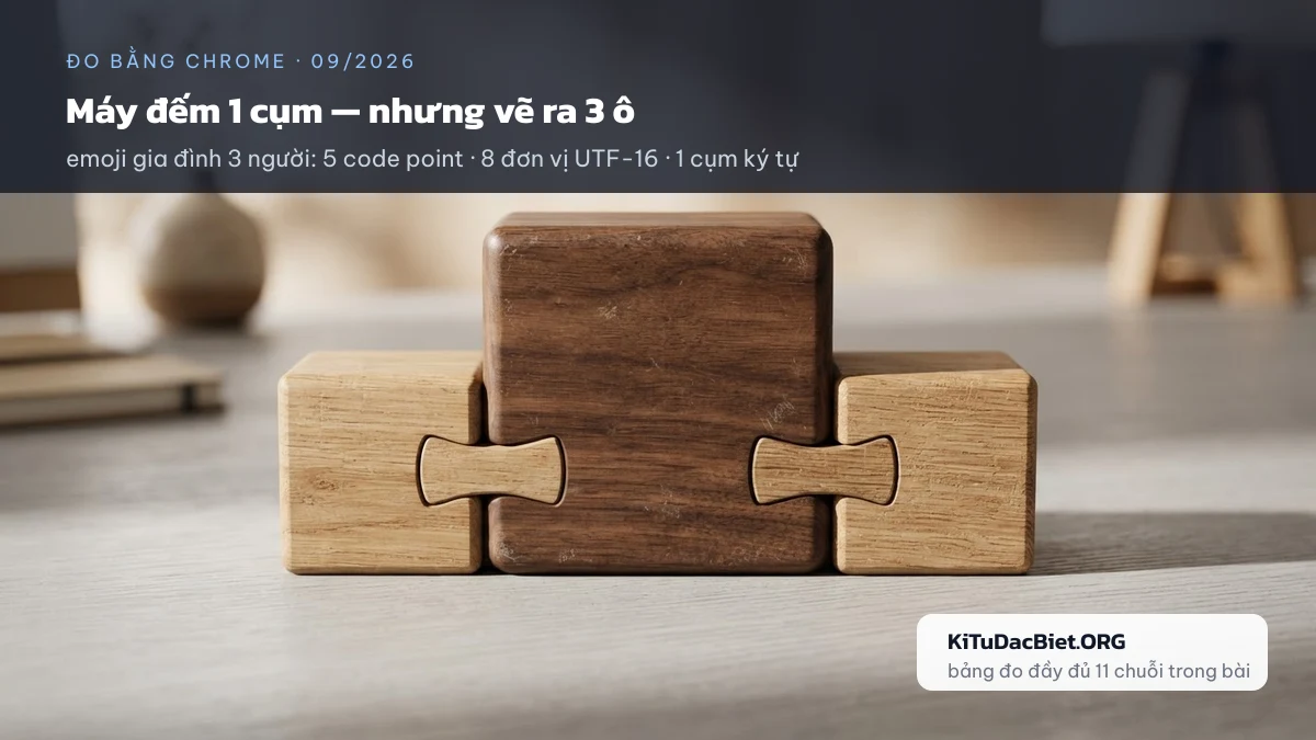 Emoji ghép bị tách rời trên thiết bị thiếu font