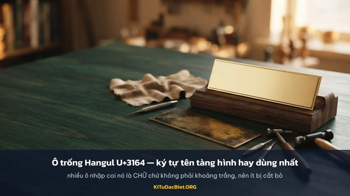 Tên tàng hình dùng ô trống Hangul U+3164